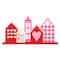 Glitzhome® 16" Valentine's House Wooden Table Decor